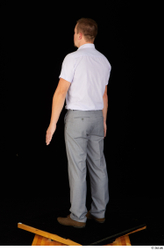 Whole Body Man Shoes Shirt Trousers Average Standing Studio photo references